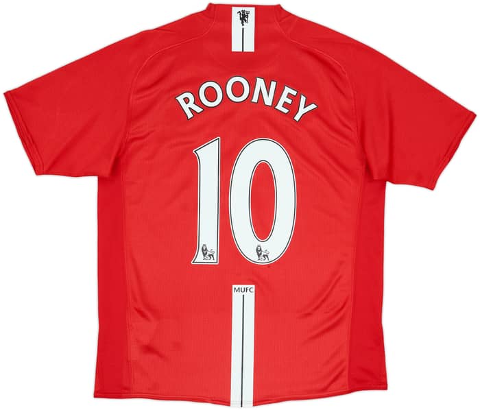 2007-09 Manchester United Home Shirt Rooney #10 - 5/10 - (M)