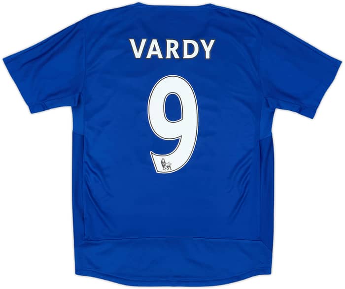 2015-16 Leicester Home Shirt Vardy #9 - 6/10 - (L.Boys)