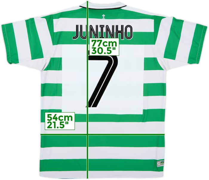 2004-05 Celtic Home Shirt Juninho #7 - 7/10 - (L)