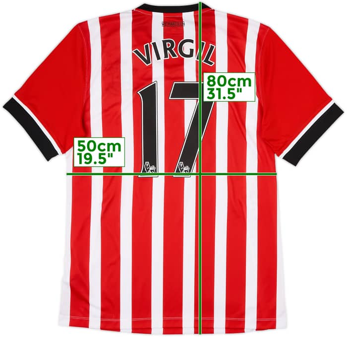 2016-17 Southampton Home Shirt Virgil #17 - 10/10 - (L)