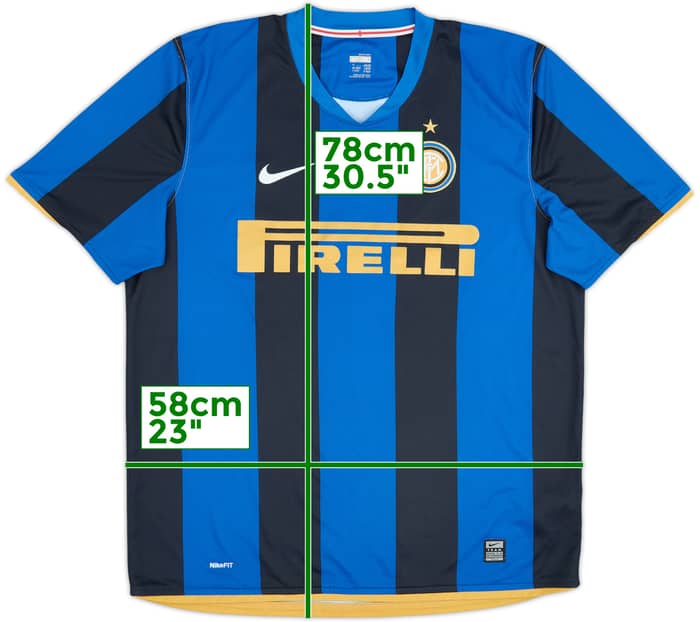 2008-09 Inter Milan Home Shirt - 8/10 - (XL)