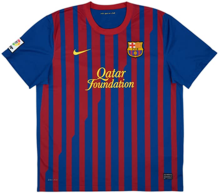 2011-12 Barcelona Home Shirt David Villa #7 - 8/10 - (XL)