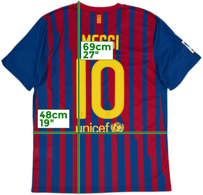 2011-12 Barcelona Home Shirt Messi #10 - 8/10 - (L)