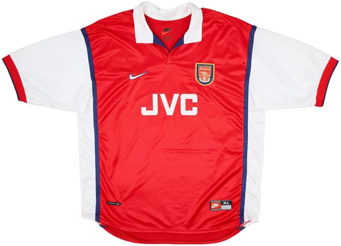 1998-99 Arsenal Home Shirt Bergkamp #10 - 8/10 - (XL)