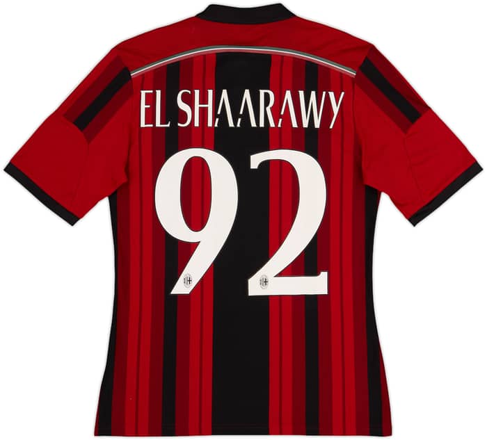 2014-15 AC Milan Home Shirt El Shaarawy #92 - 8/10 - (S)