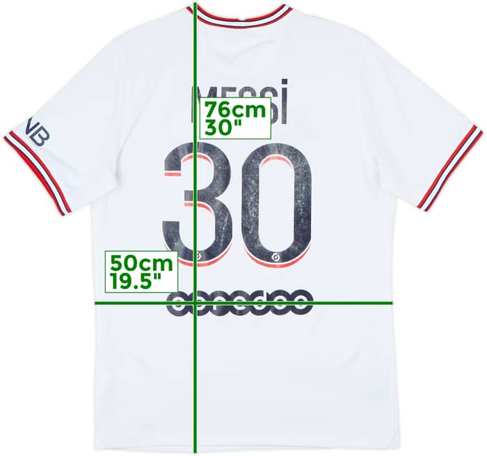2021-22 Paris Saint-Germain Fourth Shirt Messi #30 - 6/10 - (M)