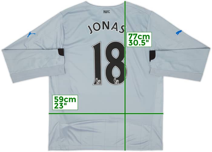 2014-15 Newcastle Away L/S Shirt Jonas #18 - 8/10 - (L)