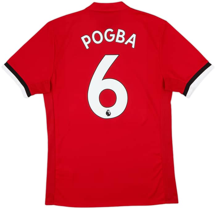 2017-18 Manchester United Home Shirt Pogba #6 - 9/10 - (S)