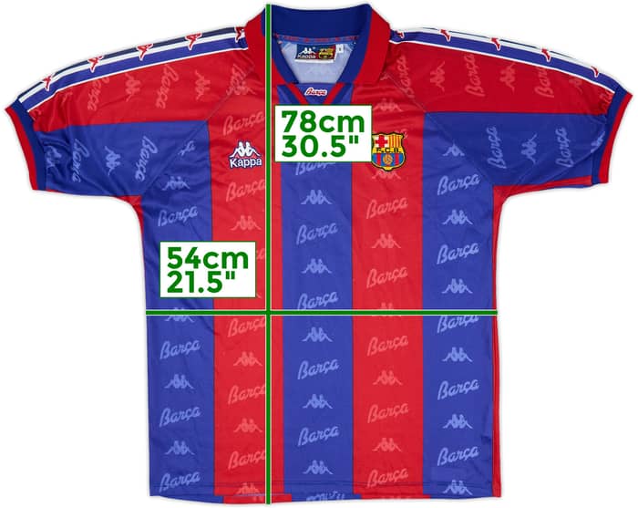 1995-97 Barcelona Home Shirt - 8/10 - (S)