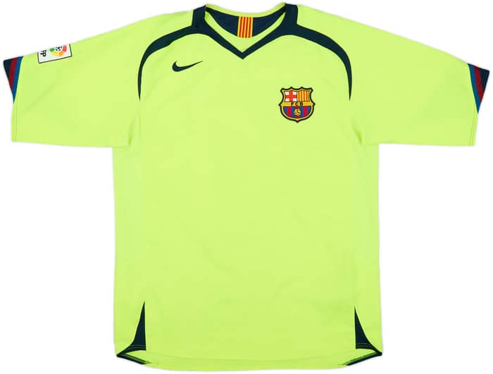 2005-06 Barcelona Away Shirt Ronaldinho #10 - 8/10 - (L)
