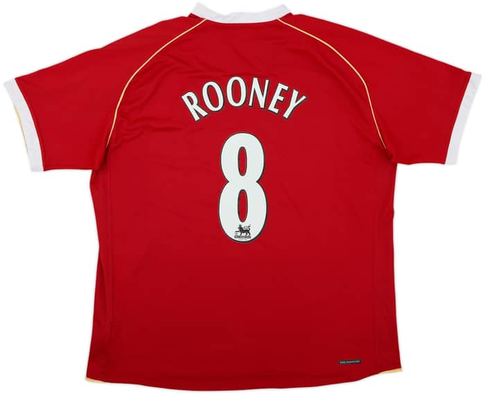 2006-07 Manchester United Home Shirt Rooney #8 - 5/10 - (XL)