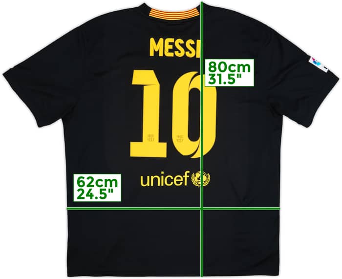 2013-14 Barcelona Tercera Camiseta Messi #10 - 8/10 - (XXL)