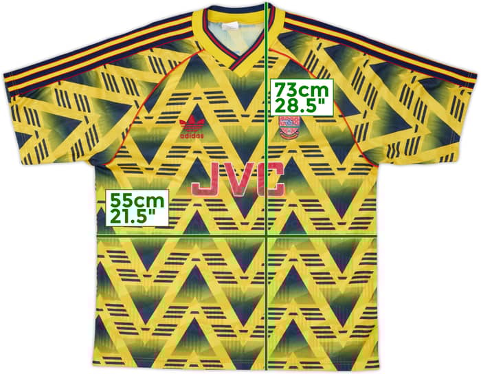 1991-93 Arsenal Away Shirt - 8/10 - (L)