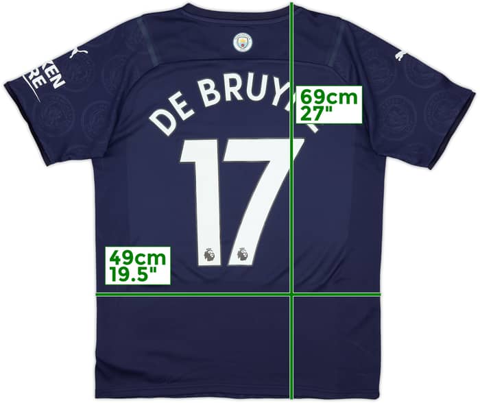 2021-22 Manchester City Third Shirt De Bruyne #17 - 8/10 - (M)