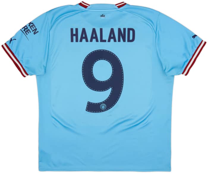 2022-23 Manchester City Camiseta Local Haaland #9 - 6/10 - (L)
