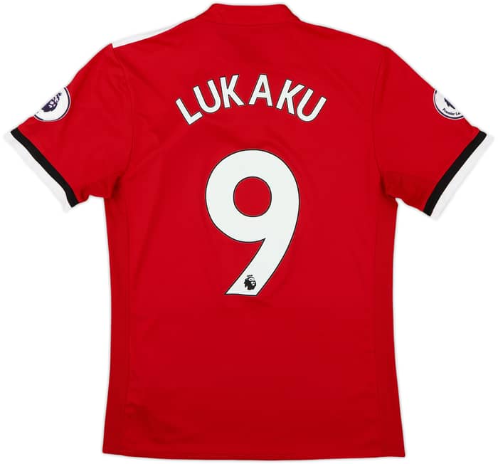 2017-18 Manchester United Home Shirt Lukaku #9 - 9/10 - (S)
