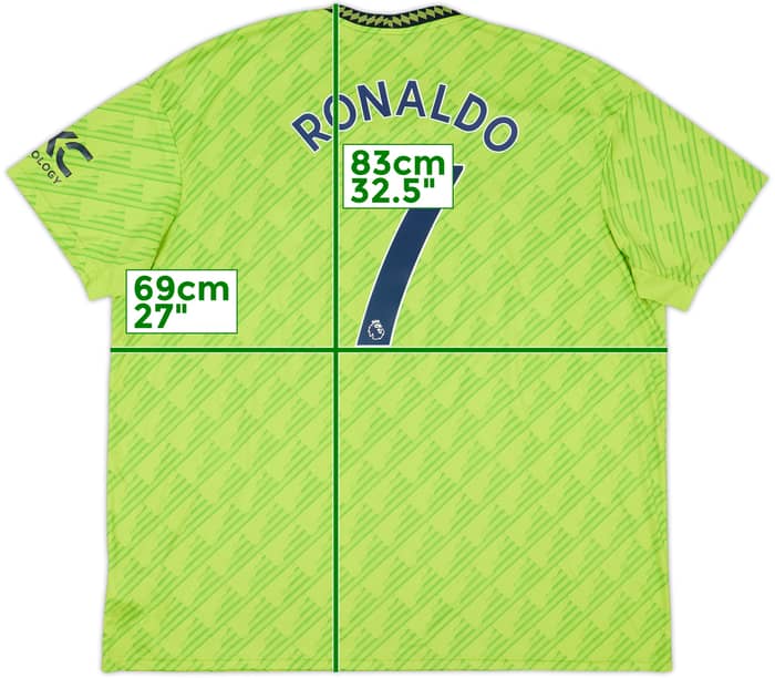2022-23 Manchester United Third Shirt Ronaldo #7 - 8/10 - (3XL)