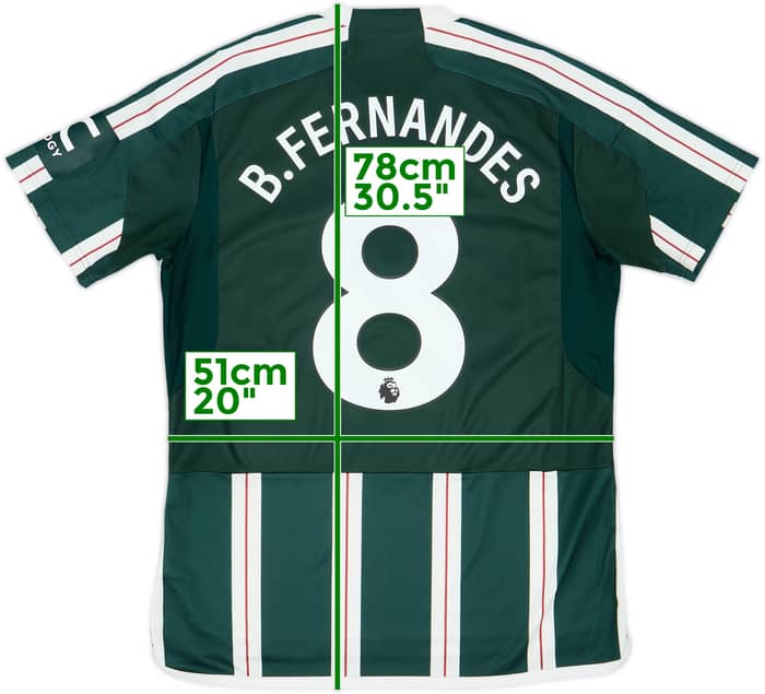 2023-24 Manchester United Away Shirt B.Fernandes #8 - 8/10 - (L)