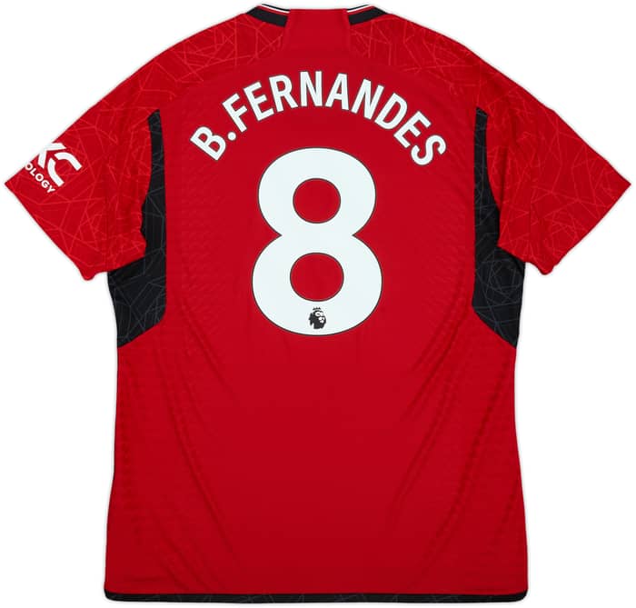 2023-24 Manchester United Authentic Home Shirt B.Fernandes #8 - 9/10 - (XL)