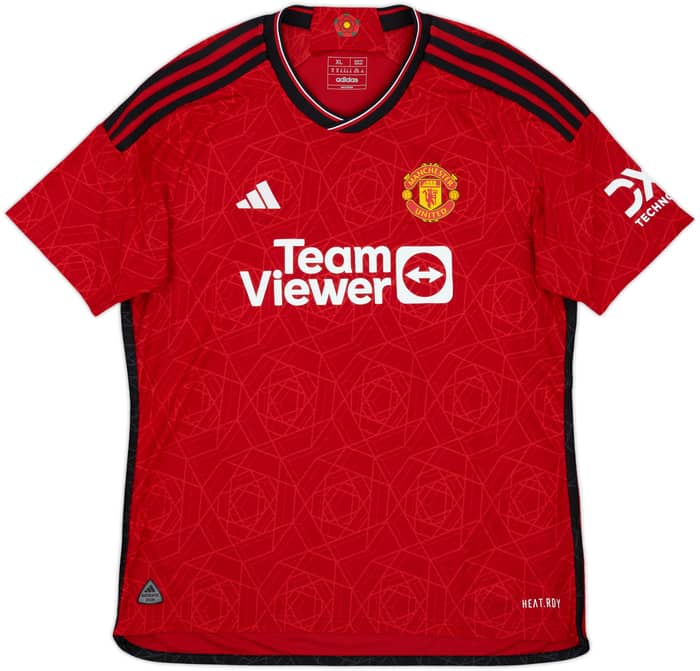 2023-24 Manchester United Authentic Home Shirt B.Fernandes #8 - 9/10 - (XL)