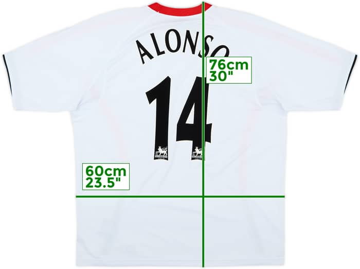 2005-06 Liverpool Away Shirt Alonso #14 - 6/10 - (XL)
