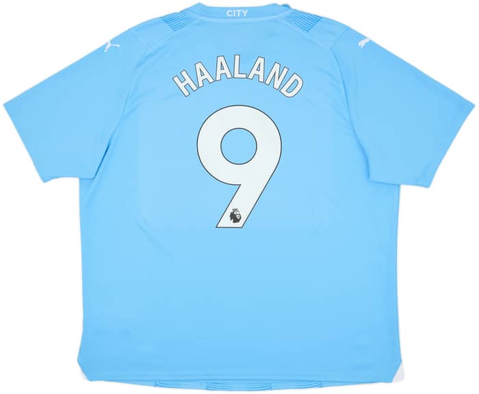 2023-24 Manchester City Home Shirt Haaland #9 - 8/10 - (XXL)