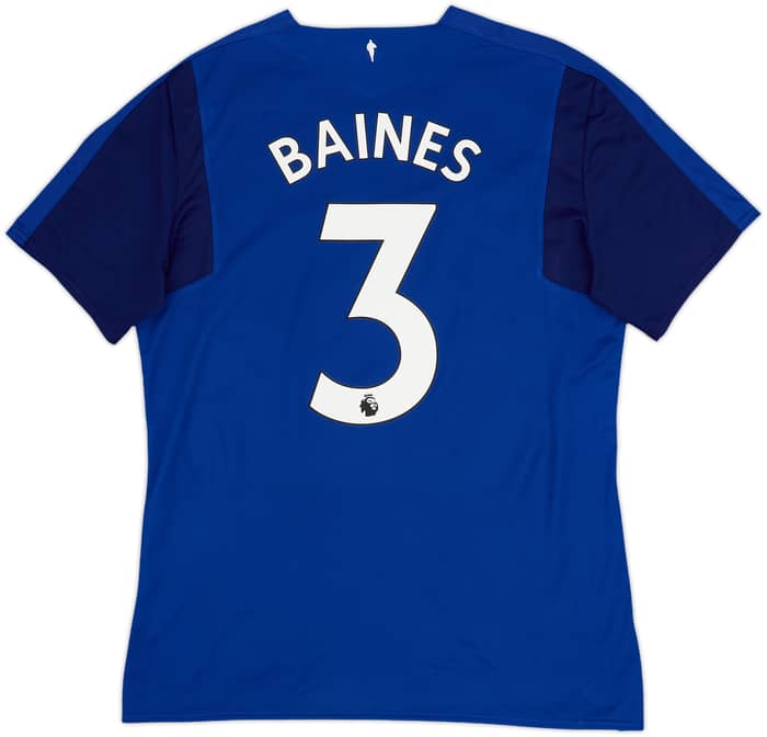 2017-18 Everton Home Shirt Baines #3 - 9/10 - (L)