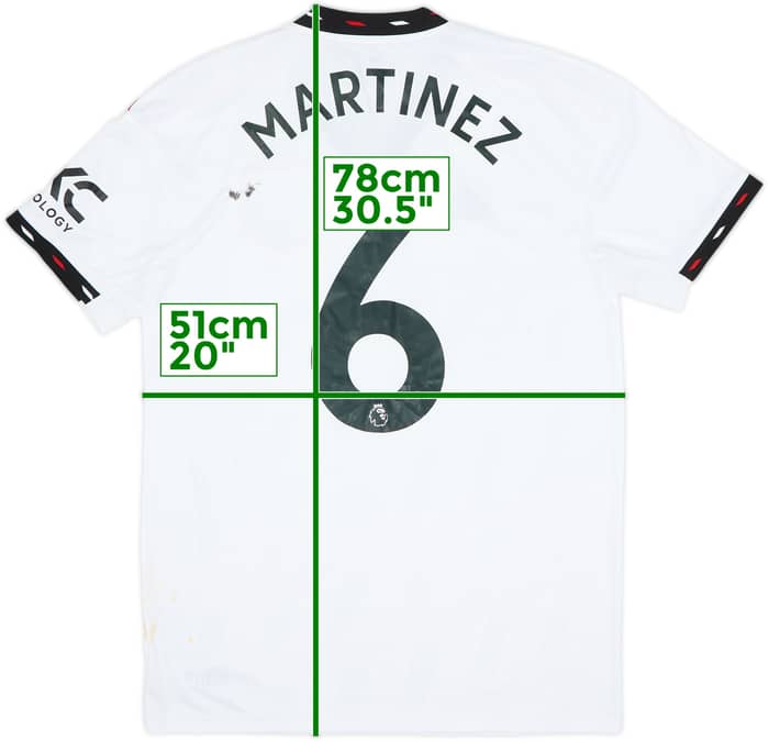 2022-23 Manchester United Away Shirt Martinez #6 (M)