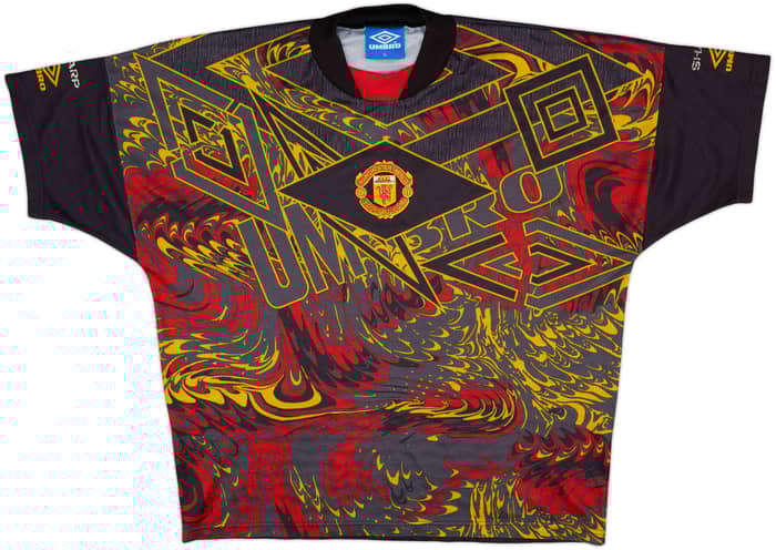 1994-96 Manchester United Umbro Training Shirt - 7/10 - (XL)