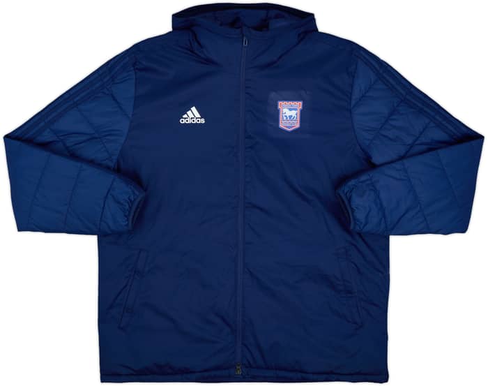 2017-18 Ipswich adidas Padded Bench Coat - 9/10 - (XL)