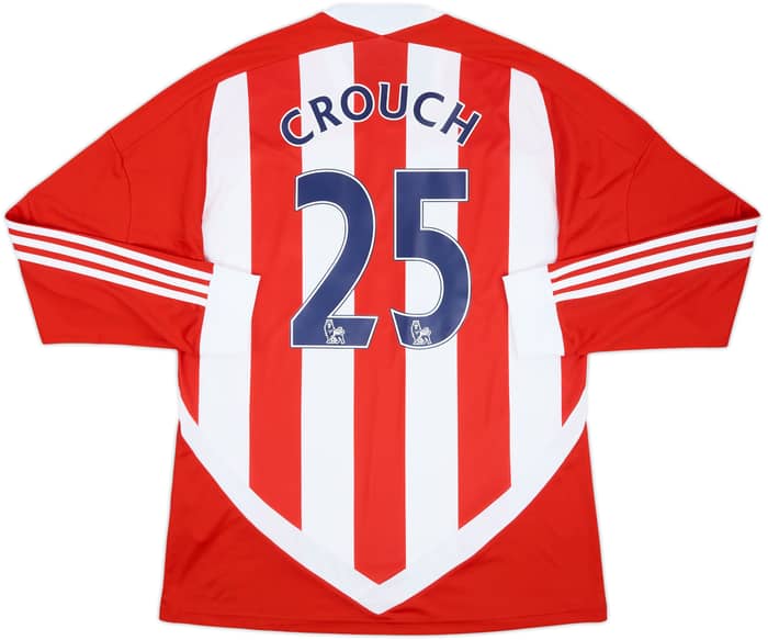 2011-12 Stoke City Home L/S Shirt Crouch #25 - 8/10 - (L)