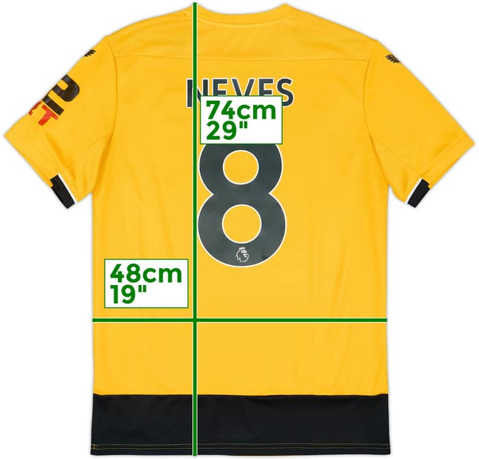 2022-23 Wolves Home Shirt Neves #8 - 8/10 - (M)