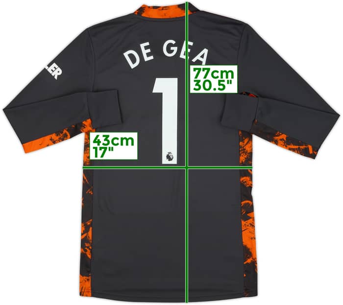 2020-21 Manchester United Player Issue GK Shirt De Gea #1 - 10/10 - (S)