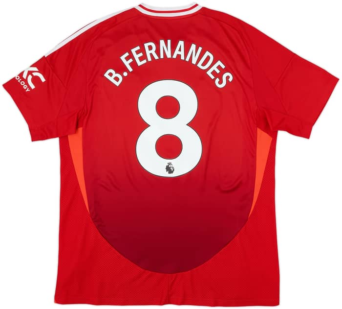 2024-25 Manchester United Home Shirt B.Fernandes #8 - 10/10 - (XL)