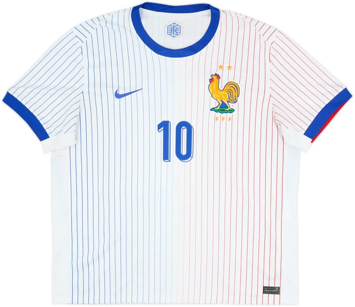 Camiseta de visitante de Francia 2024-25 Mbappe #10 - 10/10 - (XXL)