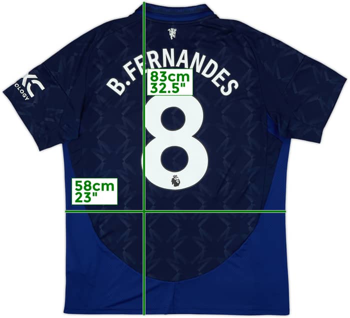 2024-25 Manchester United Away Shirt B.Fernandes #8 - 10/10 - (XL)