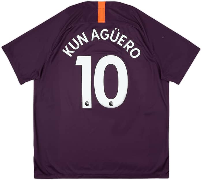 2018-19 Manchester City Third Shirt Kun Aguero #10 - 9/10 - (XL)