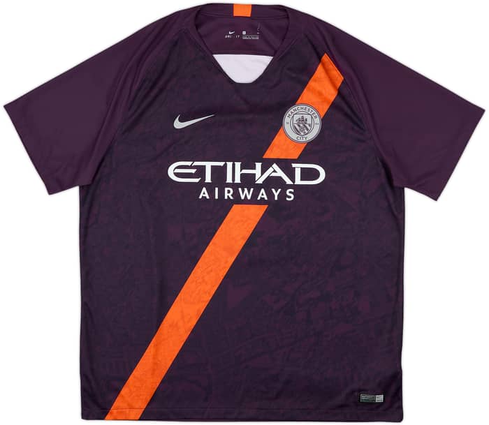 2018-19 Manchester City Third Shirt Kun Aguero #10 - 9/10 - (XL)