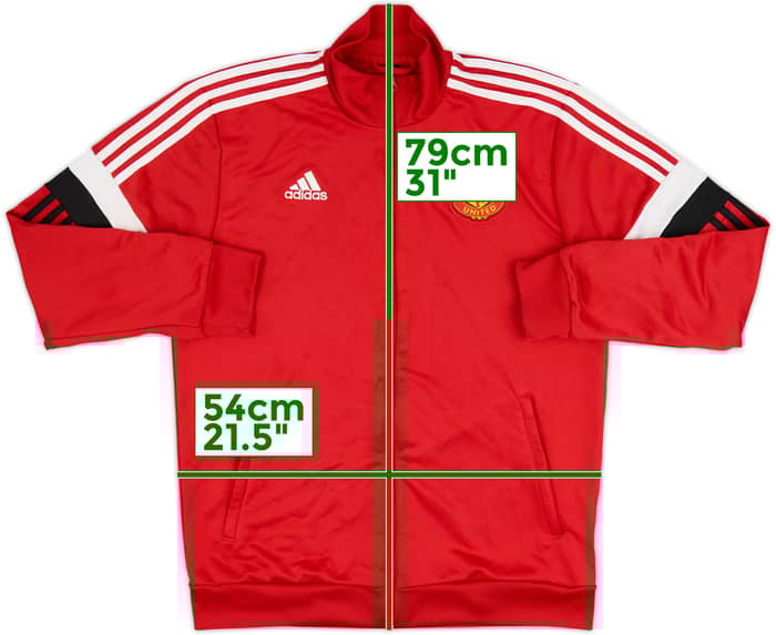 2021-22 Manchester United adidas Track Jacket - 9/10 - (L)
