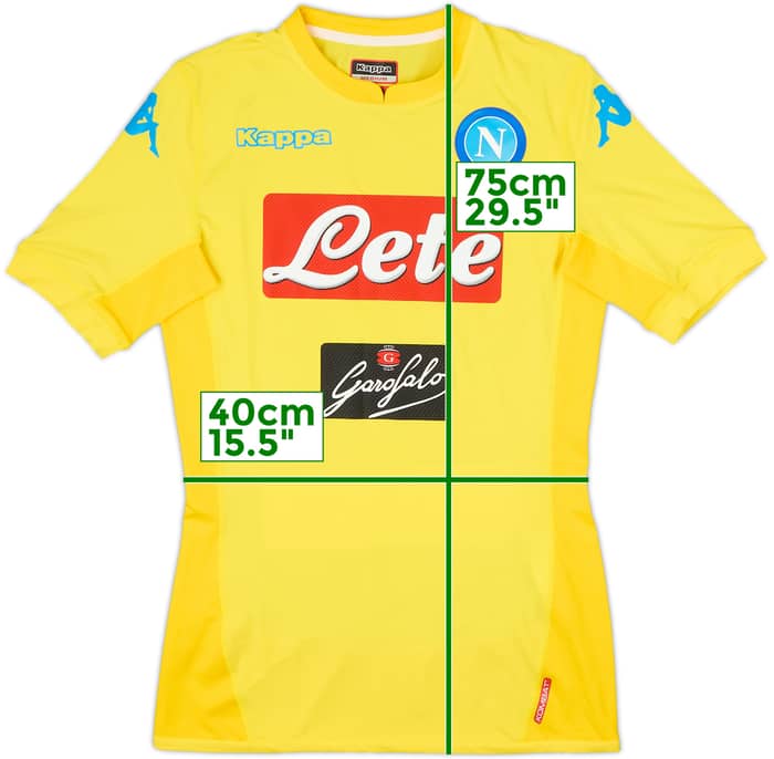 2017-18 Napoli Authentic Away Shirt - 10/10 - (M)