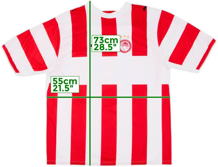 2006-07 Olympiakos Camiseta de Local - 8/10 - (L)