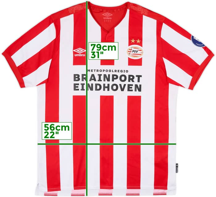 2019-20 PSV Home Shirt - 7/10 - (XL)