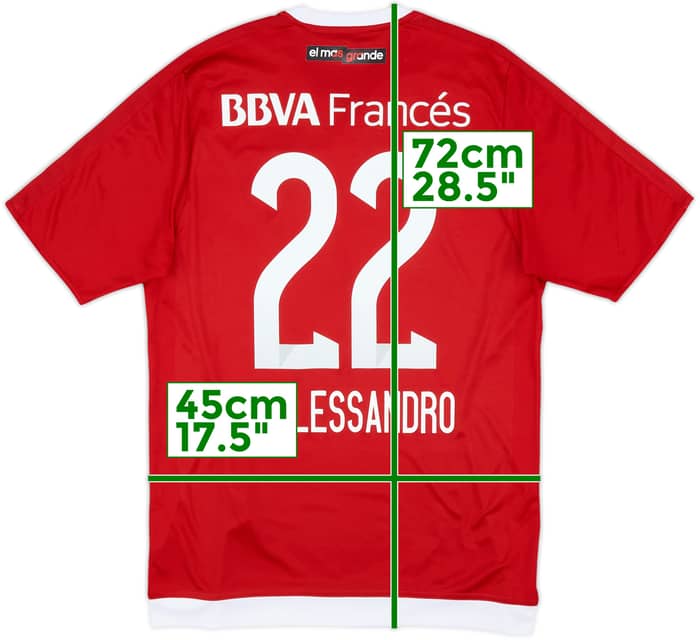 2016-17 River Plate Away Shirt D'Alessandro #22 - 5/10 - (S)