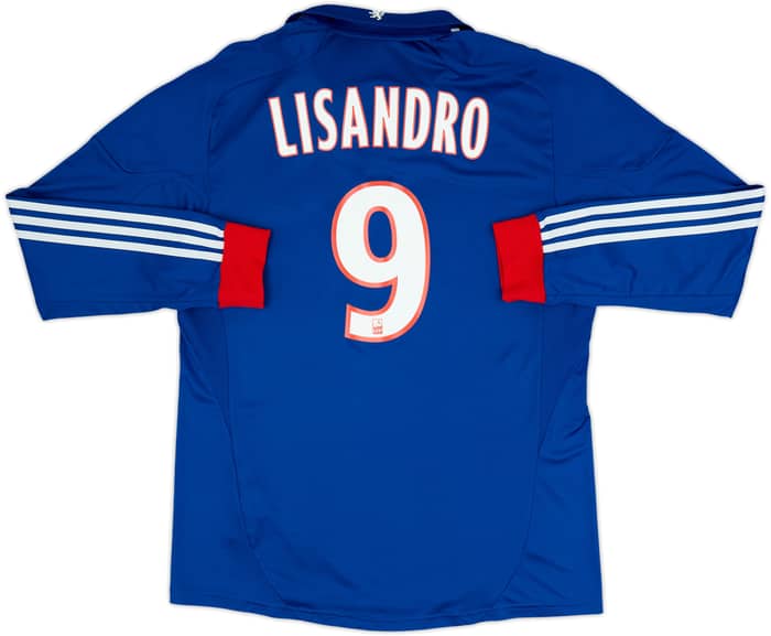 2012-13 Lyon Authentic Away L/S Shirt Lisandro #9 - 9/10 - (XL)
