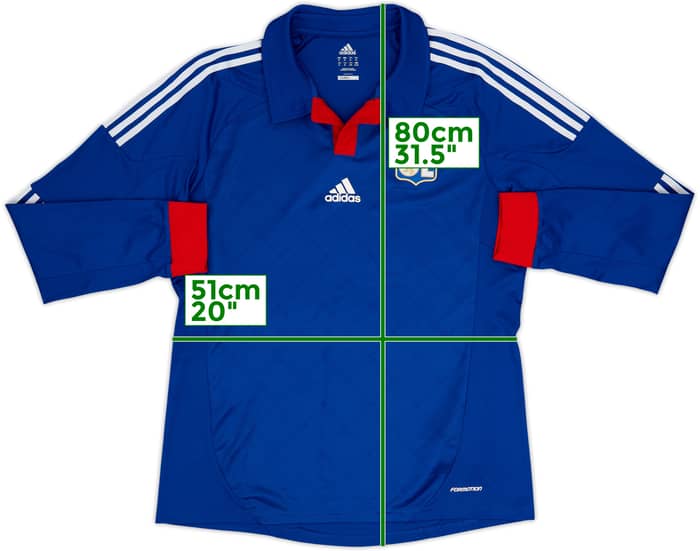 2012-13 Lyon Authentic Away L/S Shirt Lisandro #9 - 9/10 - (XL)