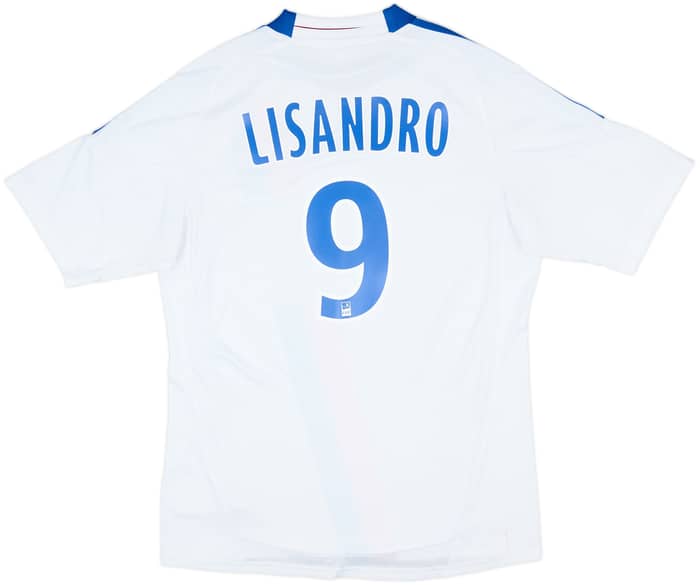 2010-11 Lyon Home Shirt Lisandro #9 - 9/10 - (M)