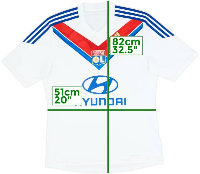 2013-14 Lyon Home Shirt - 9/10 - (L)