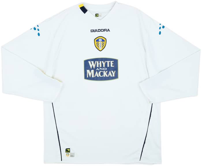 2004-05 Leeds United Home L/S Shirt - 6/10 - (L)