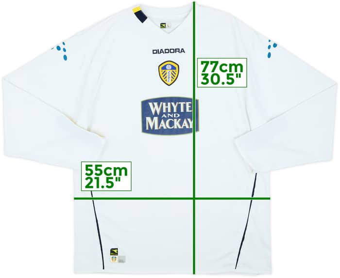 2004-05 Leeds United Home L/S Shirt - 6/10 - (L)