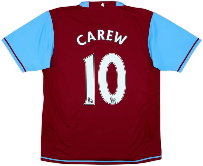 2007-08 Aston Villa Home Shirt Carew #10 - 9/10 - (M)